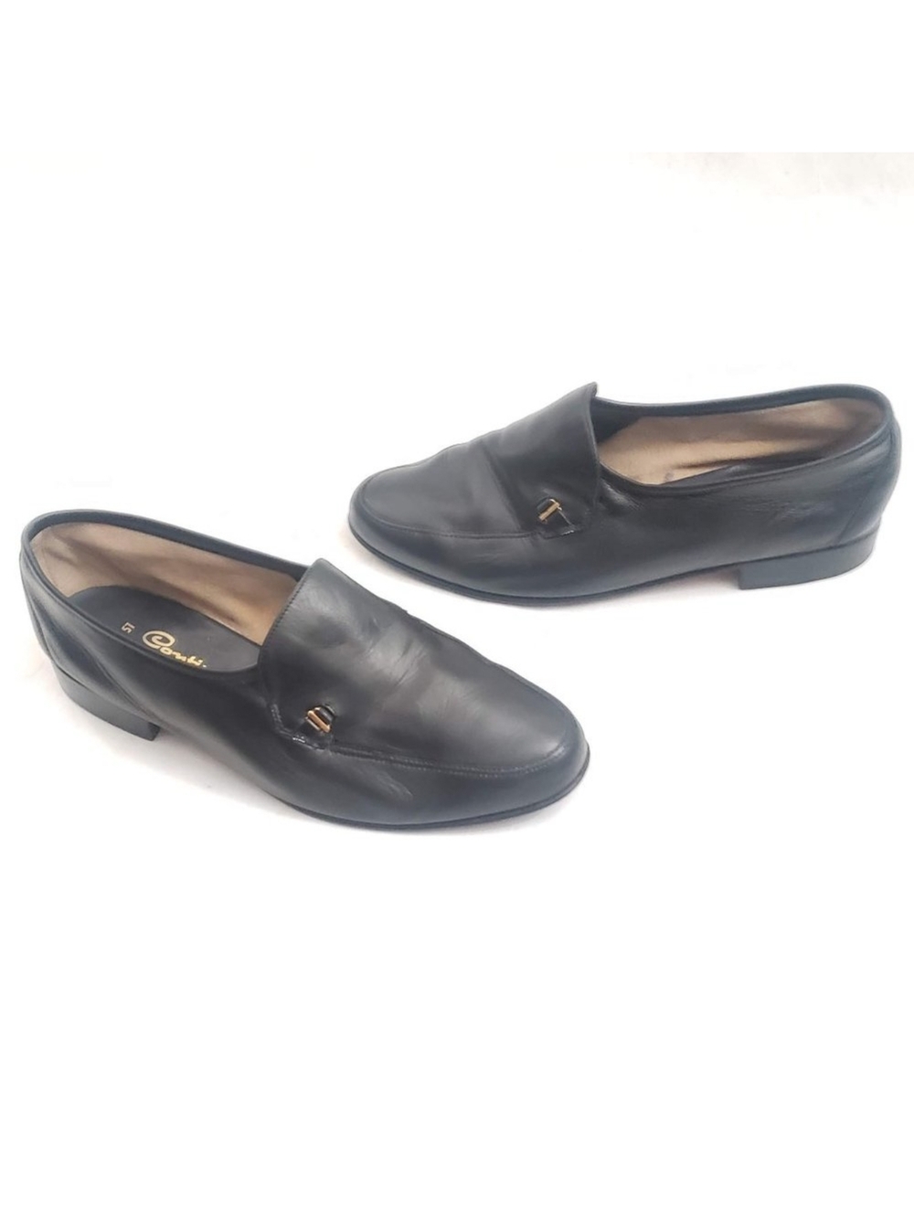 Bally Continental Black Leather Men’s Loafers Size 8.5W - Picture 4 of 11
